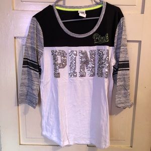 3/4 sleeve PINK shirt